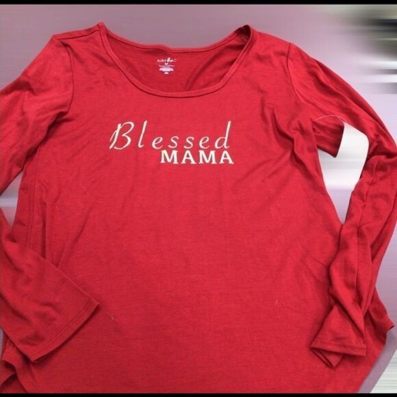 Blessed Mama long sleeve t-shirt by just be size medium - Picture 2 of 5